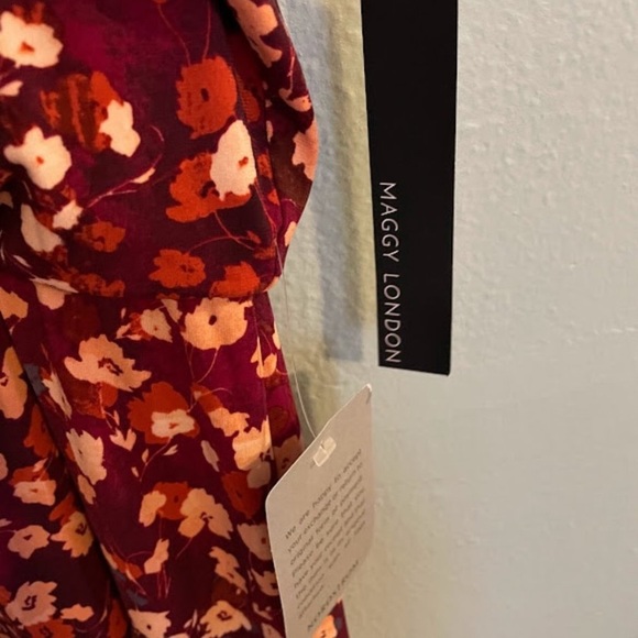 Maggy London Floral dress sz 8 NWT - Picture 5 of 8